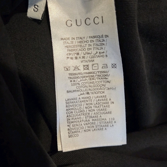 GUCCI x The North Face (Unisex) T-shirt Black Size Small (EUC) - Picture 5 of 5